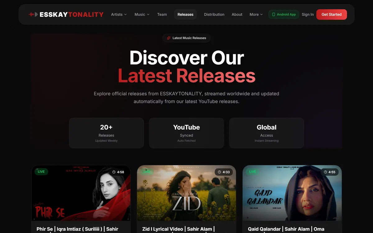 Esskaytonality Releases page